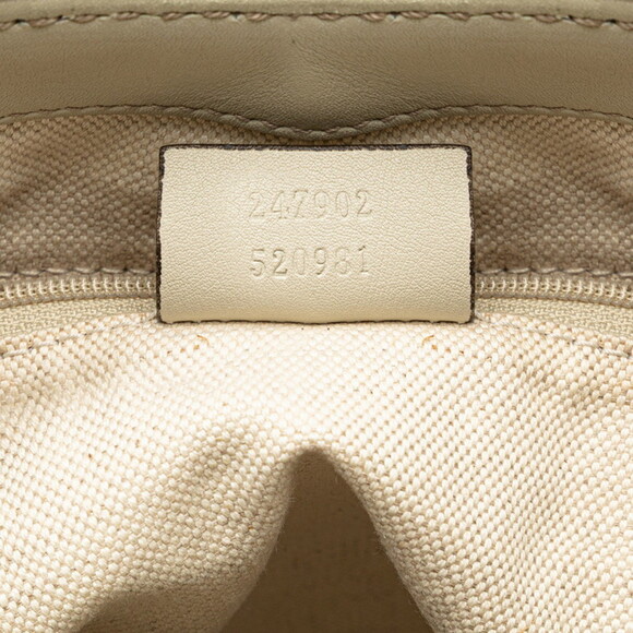 GUCCI White Leather Shoulder Bag - Picture 9 of 11